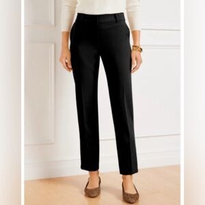 TALBOTS HAMPSHIRE STRAIGHT ANKLE PANTS Black 6